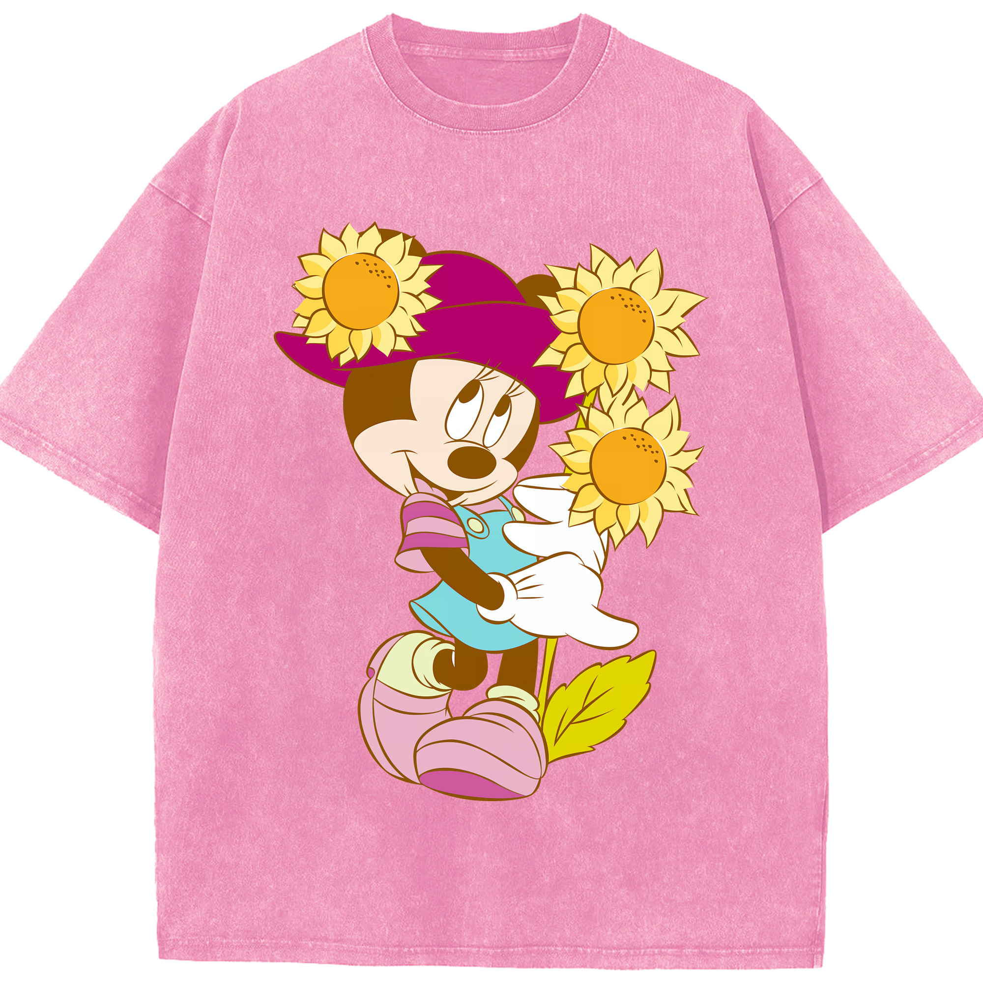 （画像用） ミッキーマウス Mickey Mouse 綿100% ヴィンテージ風 半袖Tシャツ（フロントプリント）